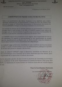 Tchad : le CAMOJET ouvre un « front »  contre le pouvoir 