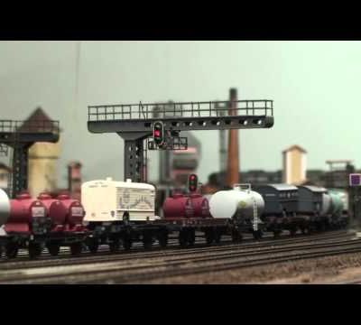 Train miniature HO Chalindrais ligne 2 (2ème réseau d'André Gay) vidéo 20