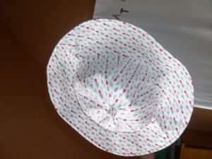 Chapeau reversible fille taille 1 an et turban assorti