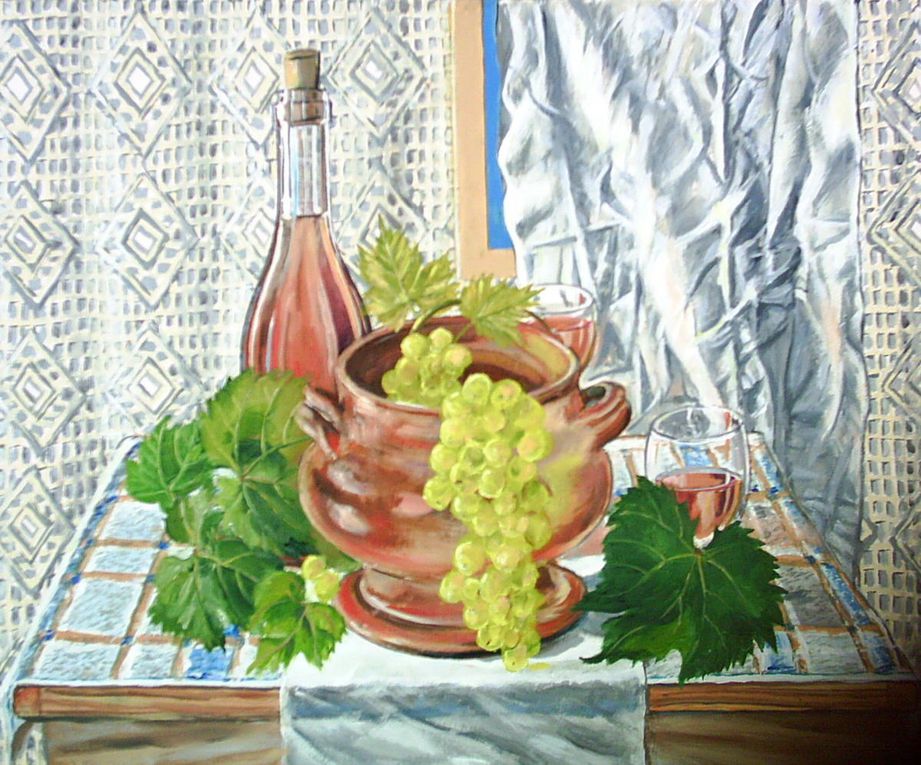 Dessins, gravures et peintures sur le thème de la vigne et du vin, par Jean-Francois Poussard