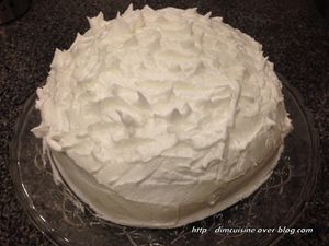 Gâteau crème de citron et meringue à l'italienne  