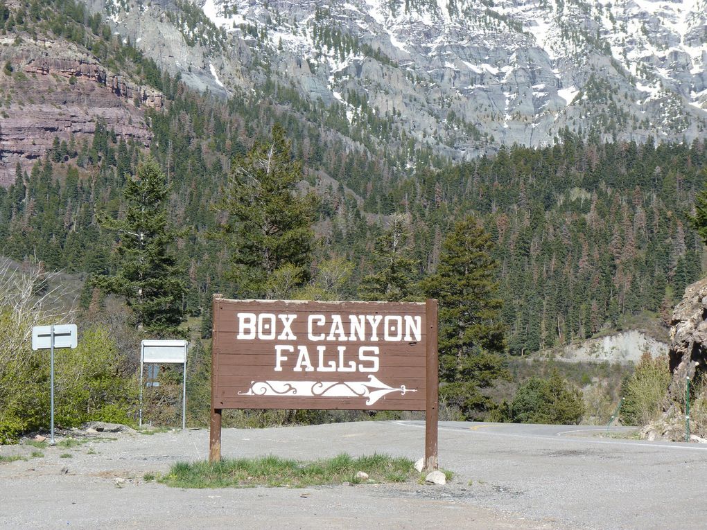 Box Canyon Falls trail. Ouray Colorado