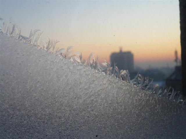 Neige, gel, froid mais soleil d'hiver en Pologne...