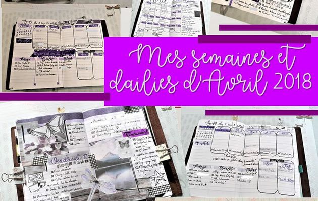 Mes semaines et dailies d'AVRIL 2018