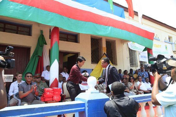 Vendredi 12 octobre 2012. Le Président Andry Rajoelina : première visite dans la Région Itasy (Soavinandriana, Analavory, Ampefy).