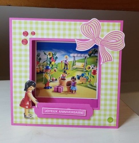 carte scrap anniversaire fille playmobil #cartescrapanniversairefilleplaymobil #cartescrapanniversaire