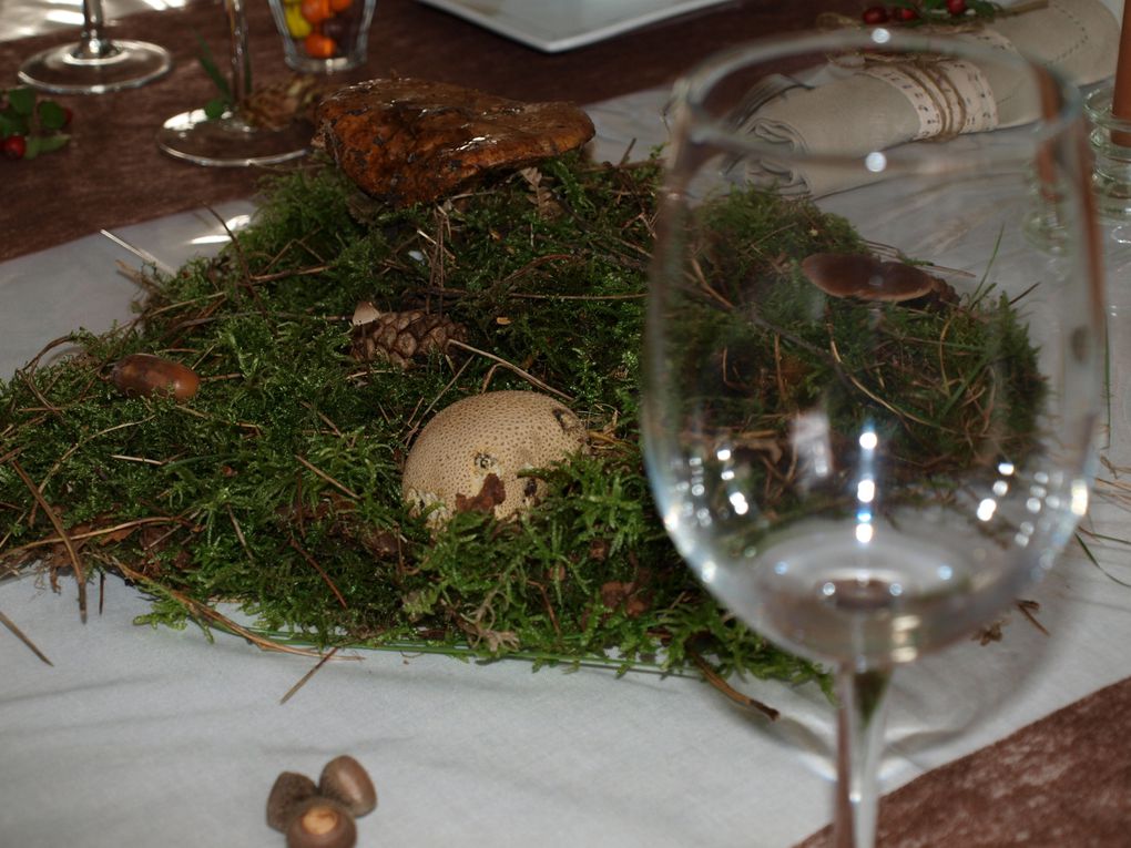 Une table aux douces senteurs automnales... la nature s'est invitée à la maison...