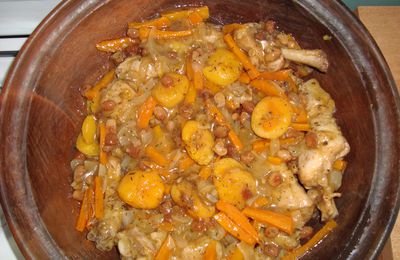 Tajine de poulet aux citrons confits