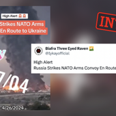 Non, cette vidéo ne montre pas une frappe russe sur un convoi d'armes de l'Otan