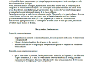 Alain Vacher à la présentation à la Presse de la Charte "Rassemblement pour une Alternative à Gauche" aujourd'hui à Tulle