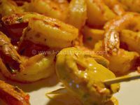 Crevettes Tandoori À La Plancha - Crème De Coco