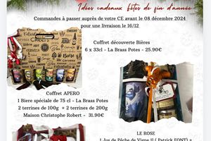 Coffrets fêtes de fin d'année avec notre partenaire 4h10 