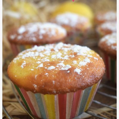 Petit cake citronné aux petits suisses et son coeur à la confiture