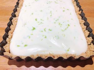 Tarte au citron vert sans cuisson