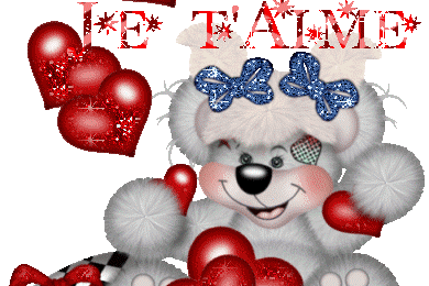 Je T Aime Mon Coeur Ourson Tatty Teddy Gif Anime Gratuit Le Monde Des Gifs