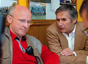 Avec Yves BOYER suppléant, Maire et Conseil Général de Laissac