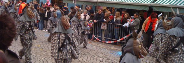 Les feuillus de l'hiver et d'r illtis, personnages de mi-carême