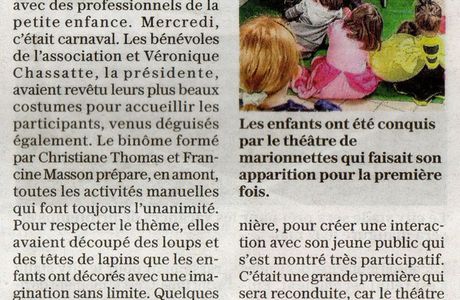 Super Article de l'EsT Républicain pour le dernier Atelier PE