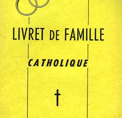 Livret de famille catholique bapteme