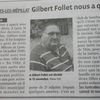 Article en mémoire de Gilbert...
