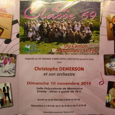 Soirée spectacle de la classe 69 de Montsalvy