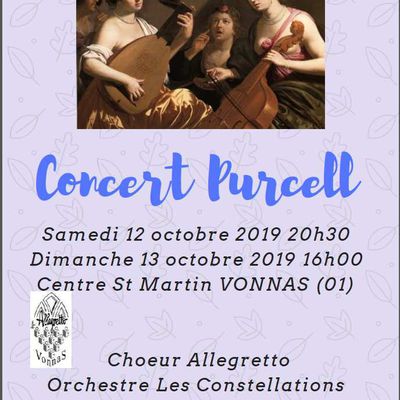 Nos concerts à l'automne 2019