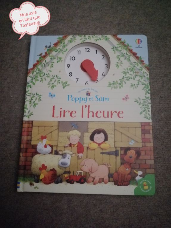 ♥️ Notre article sur le livre apprendre à lire l'heure Poppy et Sam de notre partenaire Éditions usborne ❤️