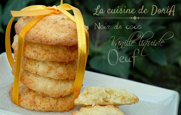 Cookies à la noix de coco et vanille 