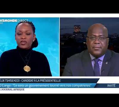 Vidéo. Félix Tshisekedi sur TV5 Afrique, la veille de son retour en RDC
