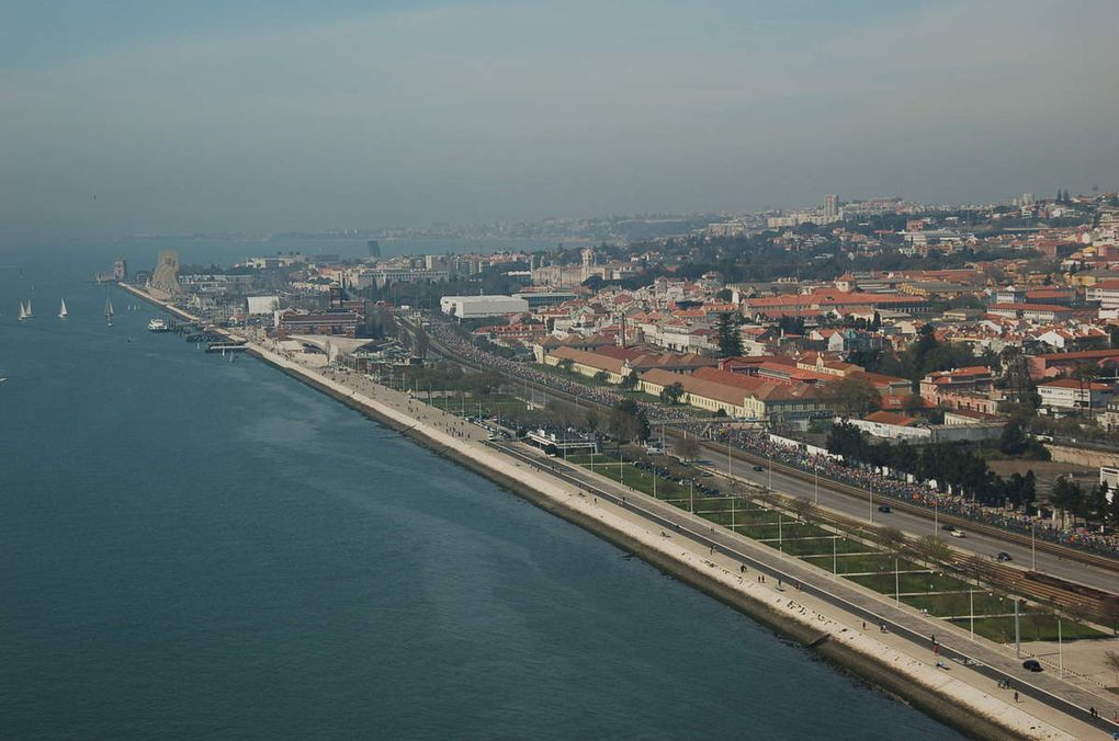 Meia Maratona de Lisboa - Le semi-marathon de Lisbonne sur le Pont du 25 avril