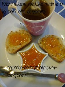 Marmelade de clémentines Cannelle-Vanille