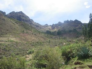 Au dessus du Sanctuaire de Huanca.