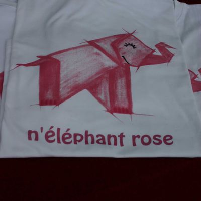 Tee Shirt N'éléphant rose, la N'éléphant rose Attitude