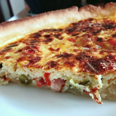 Quiche gourmande aux poivrons