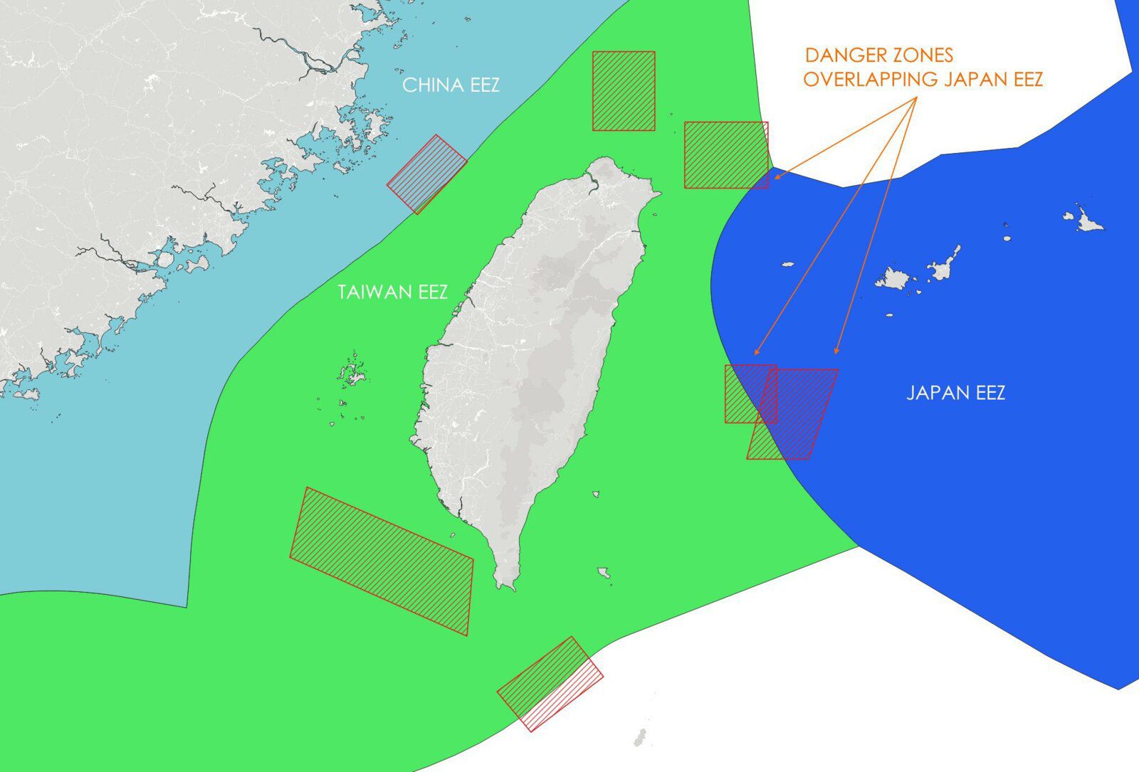 Erreur de tirs:  Les chinois ont tiré des missiles balistiques dans les eaux japonaises 
