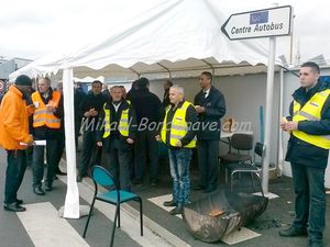 Grève des conducteurs de bus de TISSEO à Toulouse, 31 mars 2015.