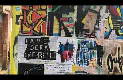 Musée ouvert, cadeau d'art, street-art de dessins peintures et collages