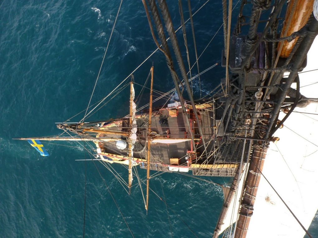 Voici les dix jours durant lesquels nous avons navigué vers Rouen et son Armada. Faisant route plus vite que prévu, nous passerons une demi journée devant l'Ile de Wight et une autre à l'ancre, à l'entrée de la Seine.