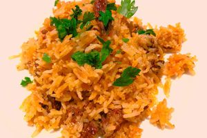 Riz basmati, lait de coco et chorizo au rice cooker