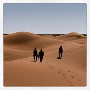 Les voyageurs dans le désert du Sahara