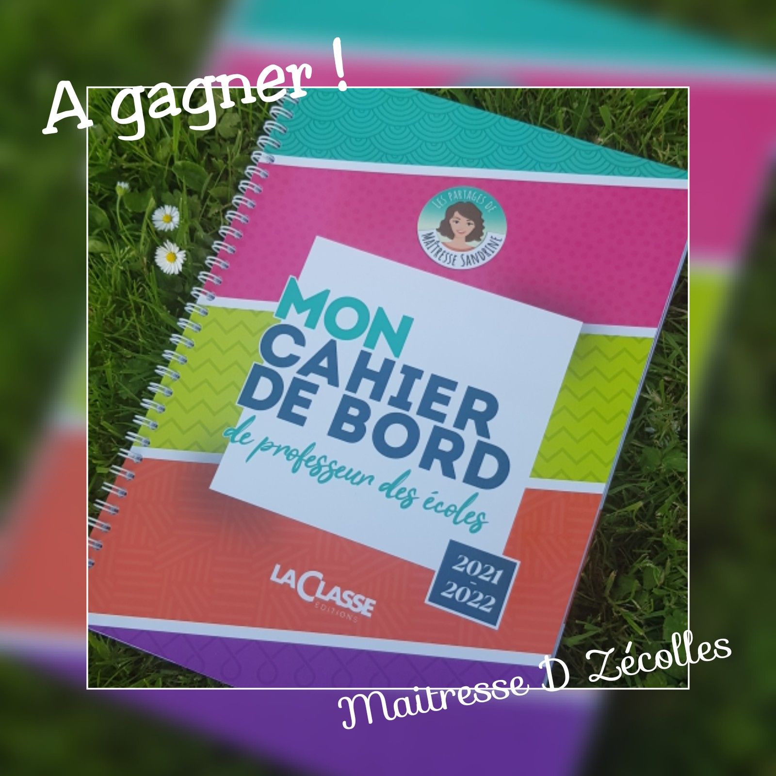Page De Garde Cahier Mon Trésor De Mots A gagner : Mon cahier de bord de Maitresse Sandrine - Mes tresses D Zécolles