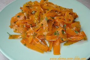 tagliatelles de carottes