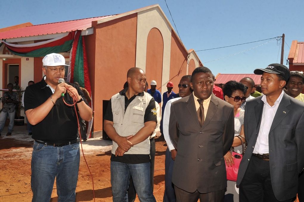 01.12.2012, Antsiranana. Inauguration de la Cité Mandroso par le président Andry Rajoelina. Seconde partie. Photos: Harilala Randrianarison