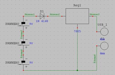 Schema structurel du montage du chargeur autonome