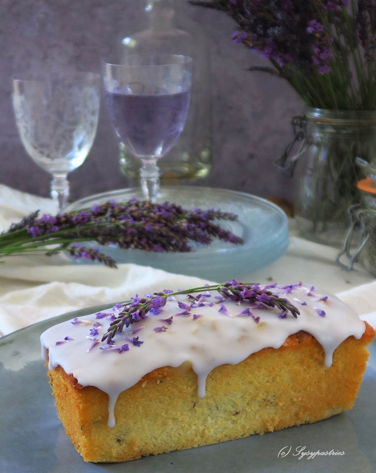Cake Moelleux Citron Amandes Lavande Sysypastries