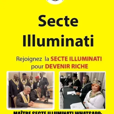 Secte illuminati recrute des nouveaux membres rejoignent nous via WhatsApp au+22998596372