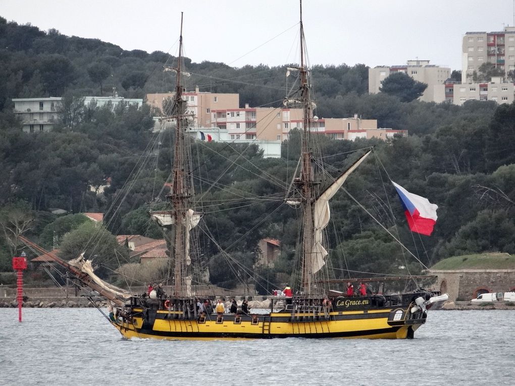 LA GRACCE . EU , appareillant de Toulon le 09 avril 2018