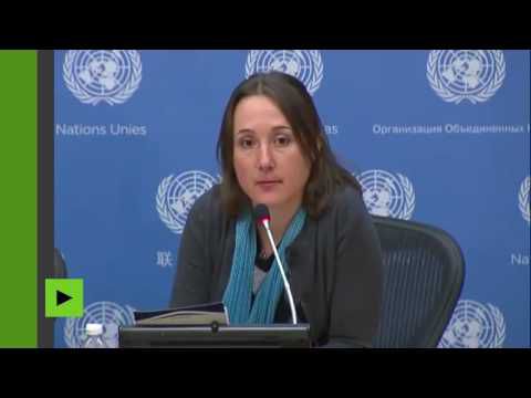 A L' ONU : Une Journaliste Indépendante démonte en deux Minutes les Mensonges des Médias Traditionnels sur la Syrie. L'ONU envoie des Observateurs à Alep.