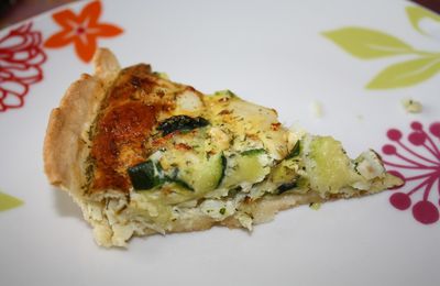 Tarte cabillaud & courgettes
