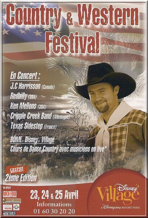Concert de Ken Mellons
Country & Western Festival de Disney Village Avril 2004.